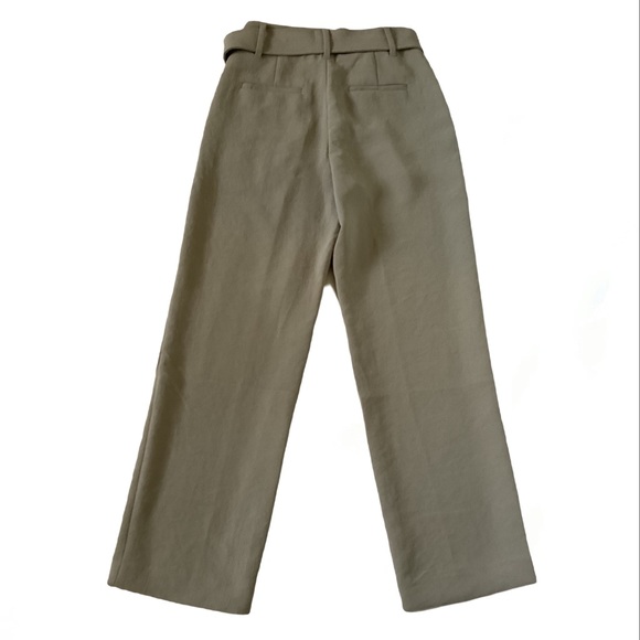 Aritzia Wilfred High waisted Crepe Tie Front Pant in Taupe Sz 2 - Picture 2 of 6